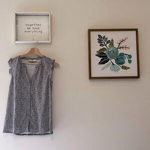 Loft Brown Blouse, Size Small